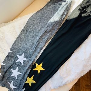 NWOT Bundle of 2 pairs star-print leggings